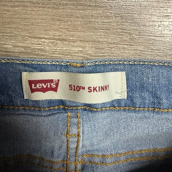 Levis 510 Jeans Mens 29x29 Blue Medium Wash Denim Skinny Fit Stretch - Picture 6 of 7